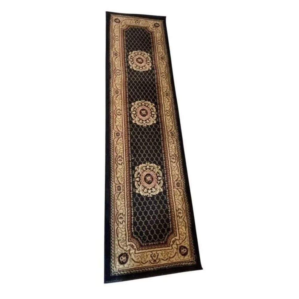 Charisma Aubosson Navy Rug Runner Limited Edition 22.5